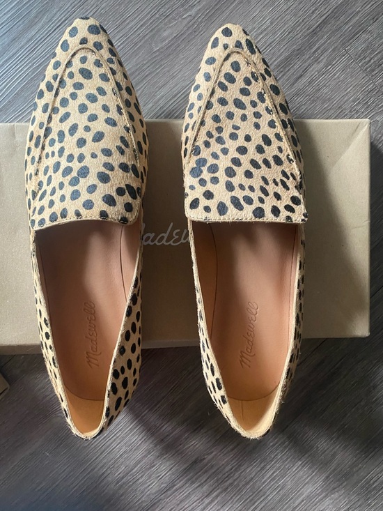 Madewell Shoes - Madewell Leopard Print Pointed Loafers in Tan and Black